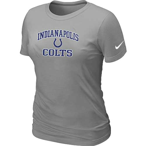 Nike Indianapolis Colts Women's Heart & Soul NFL T-Shirt - Light Grey